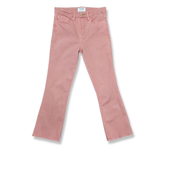 Frame Denim Pink Ankle & Cropped Jeans - Picture 1 of 6